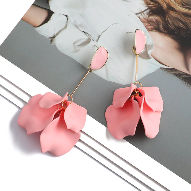 Pendientes Petal largos — vista 4
