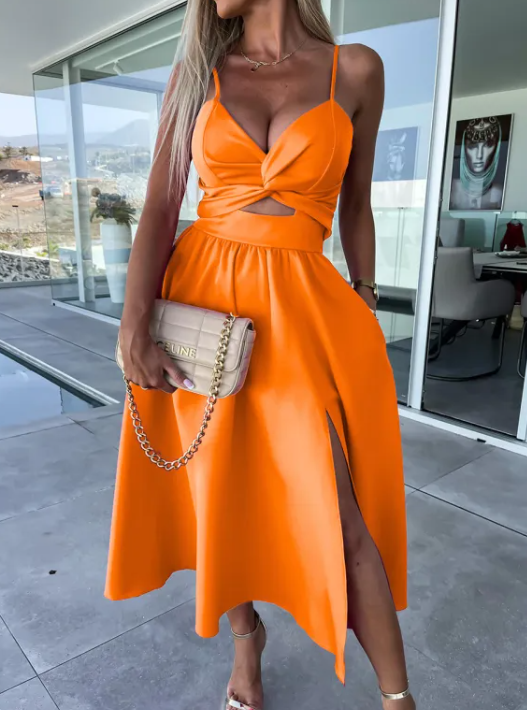 Okay Elegantes kurviges Kleid