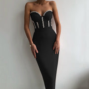 Vestido Sweet Night con corsé y sin tirantes — vista 2