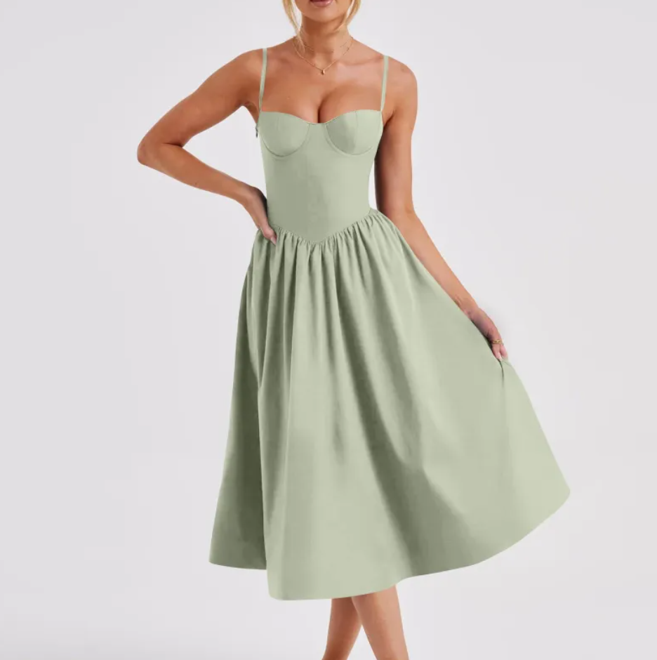 Vestido Cannes de corte francés — vista 9