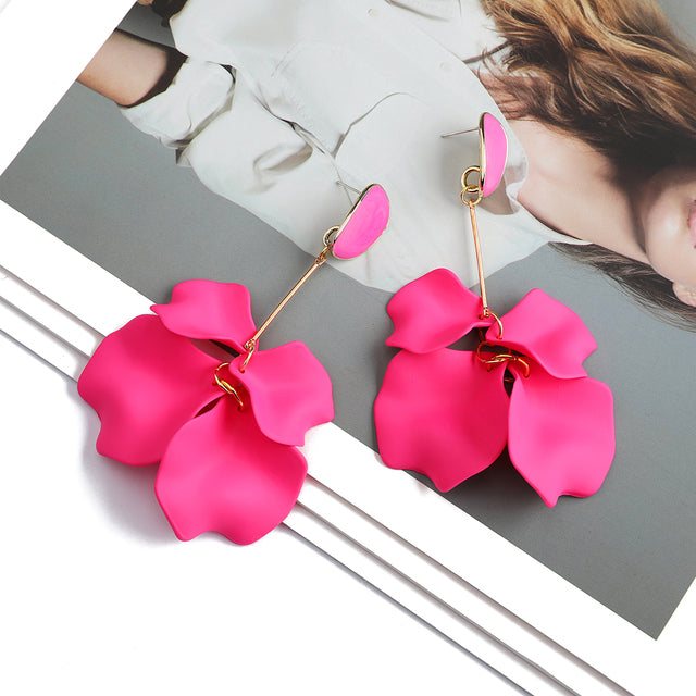 Pendientes Petal largos — vista 7