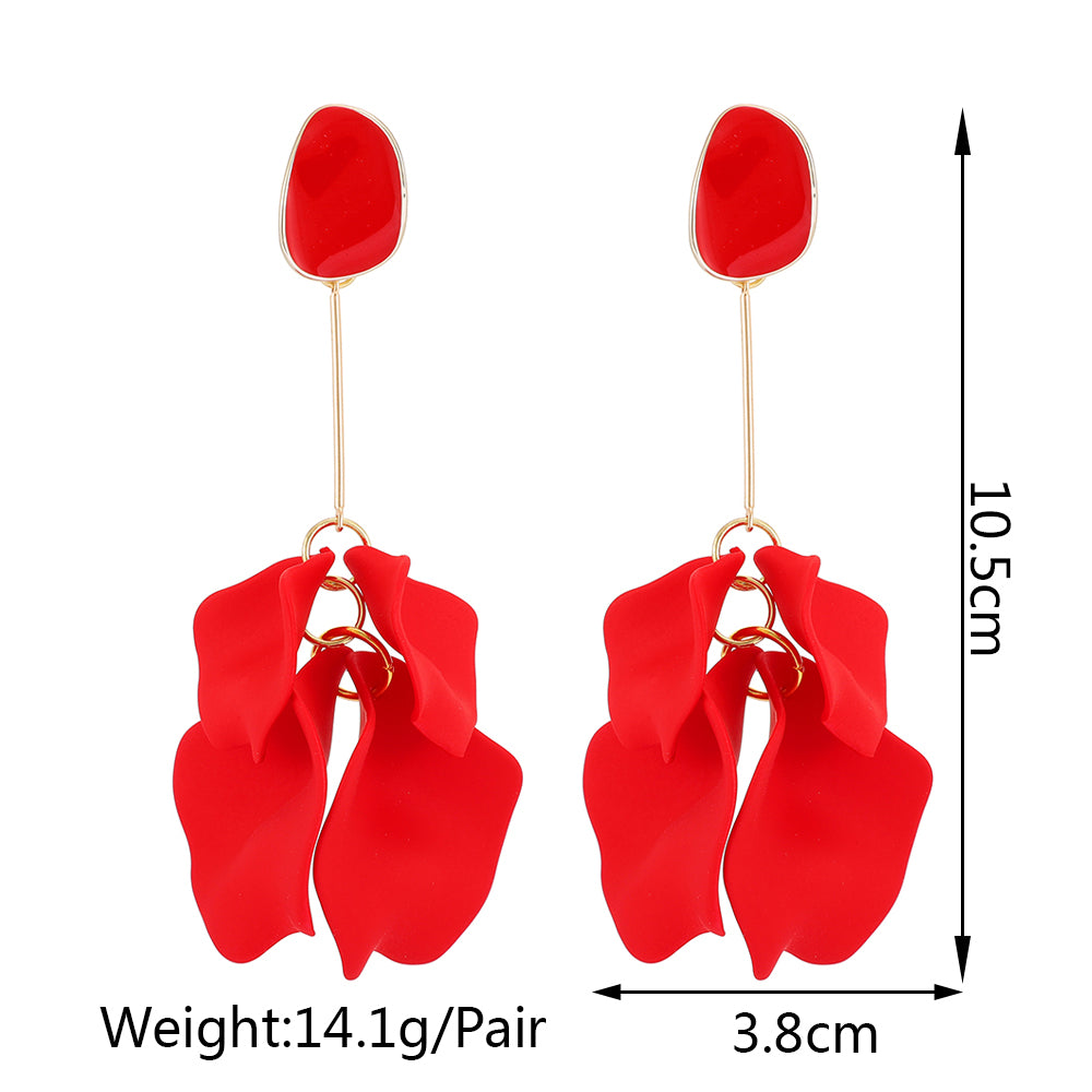 Pendientes Petal largos — vista 5