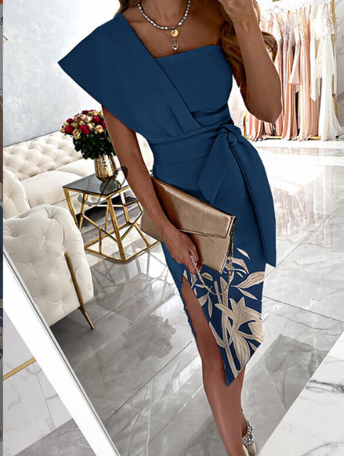 Vestido Monaco asimétrico de un solo hombro — vista 3