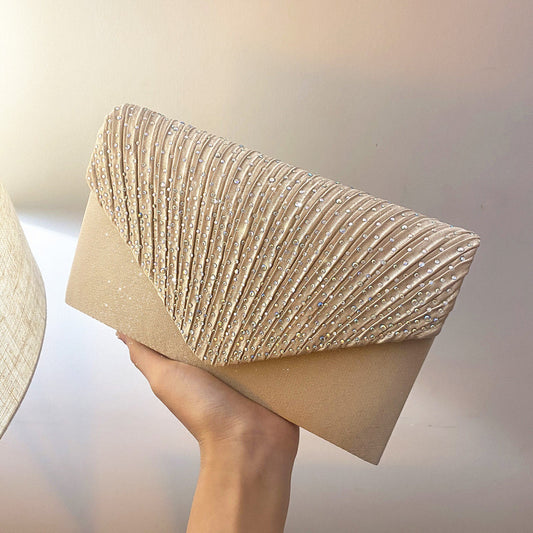 Bolso Golden clutch - bolso de mano o colgado